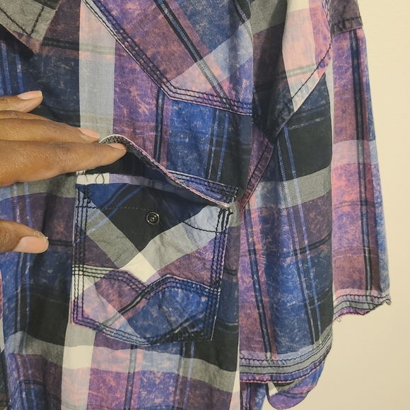 BKE Vintage | Men's Vintage Plaid Button-Down Athletic Fit Shirt (Size XXXL) - Picture 9 of 12